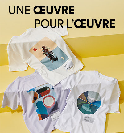 Les t-shirts oeuvre d'art coton bio signés Icône chez Simons