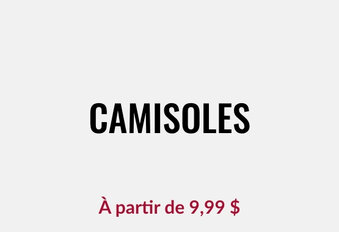 Camisoles en solde chez Twik