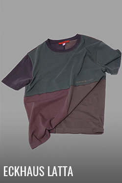 Reverse seams cropped tee by Eckhaus Latta for women at Édito Simons