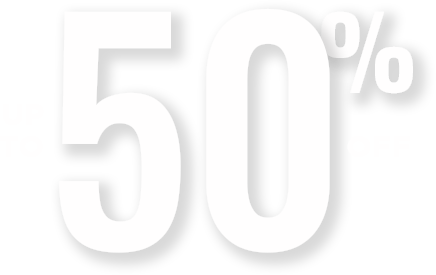 Up to 50% off
