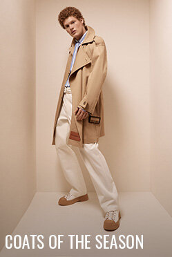 JW Anderson beige wrap trench at Édito Simons