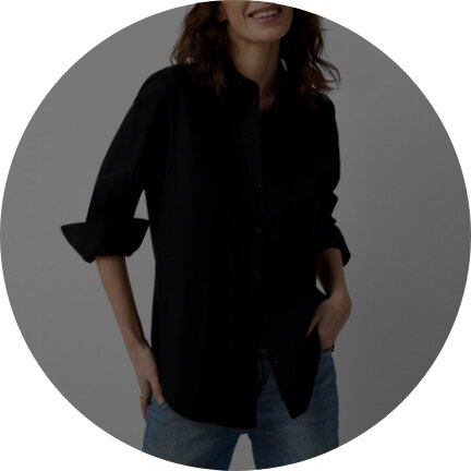 Black Long Sleeve Shirt Women Tops for Women Sexy Casual Button