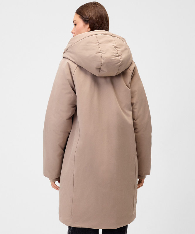 Synthetic down coat for women
