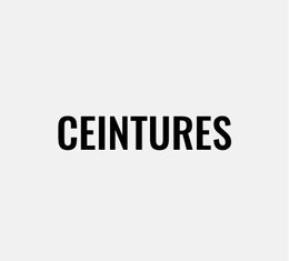 Ceintures