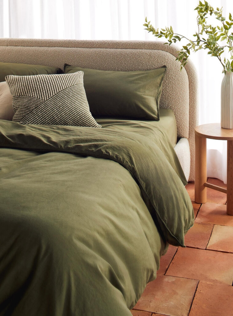 L'ensemble housse coton bio lavé par Simons Maison