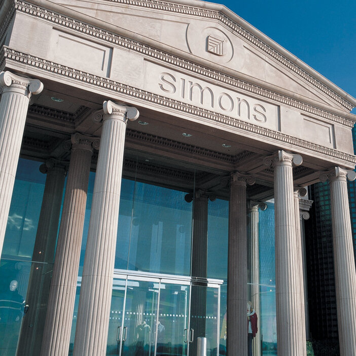 Façade de l'ancien magasin Simons des Galeries de la Capitale