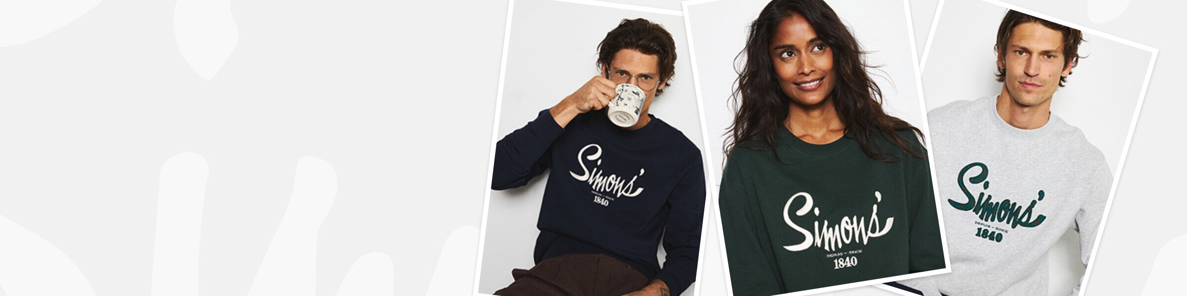 Femme et hommes portant un sweat Héritage
