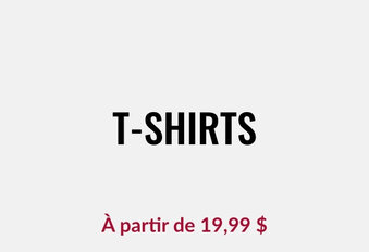 T-shirts en solde chez Twik