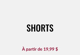 Shorts en solde chez Twik