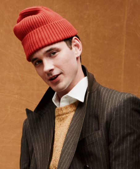 Brick Red Ribbed Tuque at Le 31 by Simons