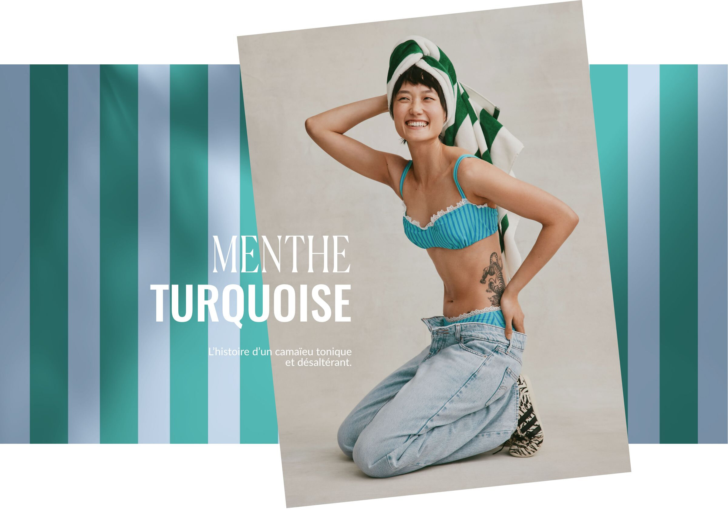 Bleu menthe et turquoise | L'histoire d'un camaïeux tonique et désaltérant.