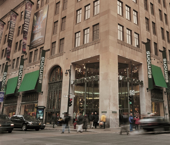 Magasin Simons au centre-ville de Montréal