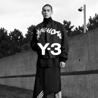 Le blouson signature collage floral par Y-3 pour homme chez Édito Simons