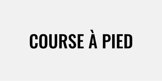 COURSE À PIED