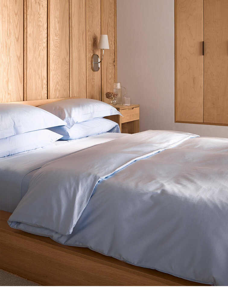 Achromatic bedroom decor at Simons Maison
