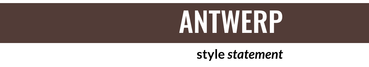 ANTWERP - style statement