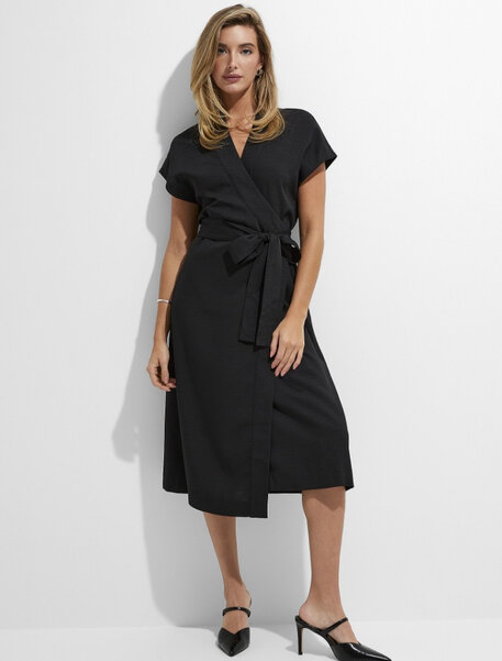 Piqué kimono dress by Icône at Simons