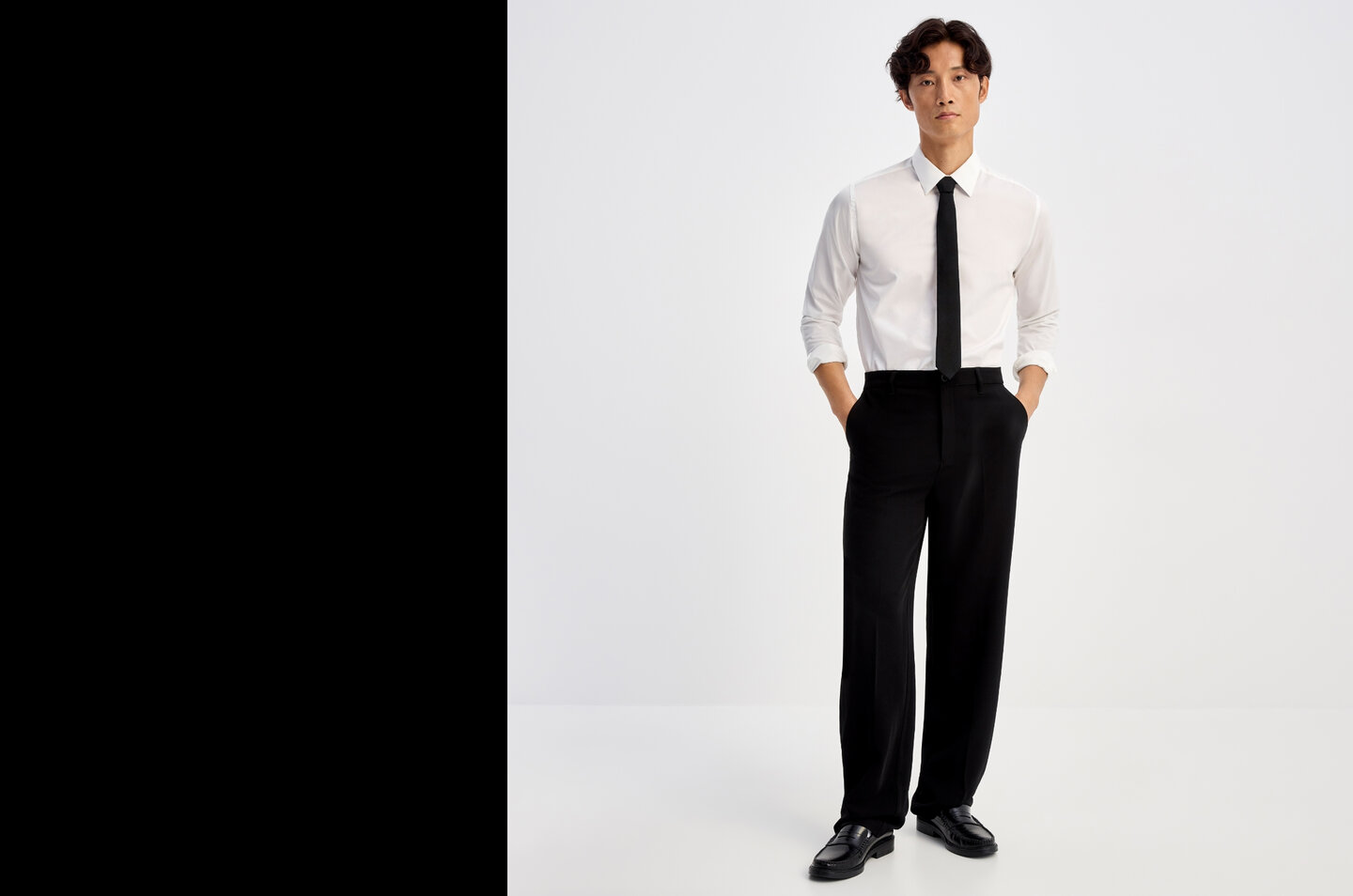 Paris fit pant; Relaxed high rise