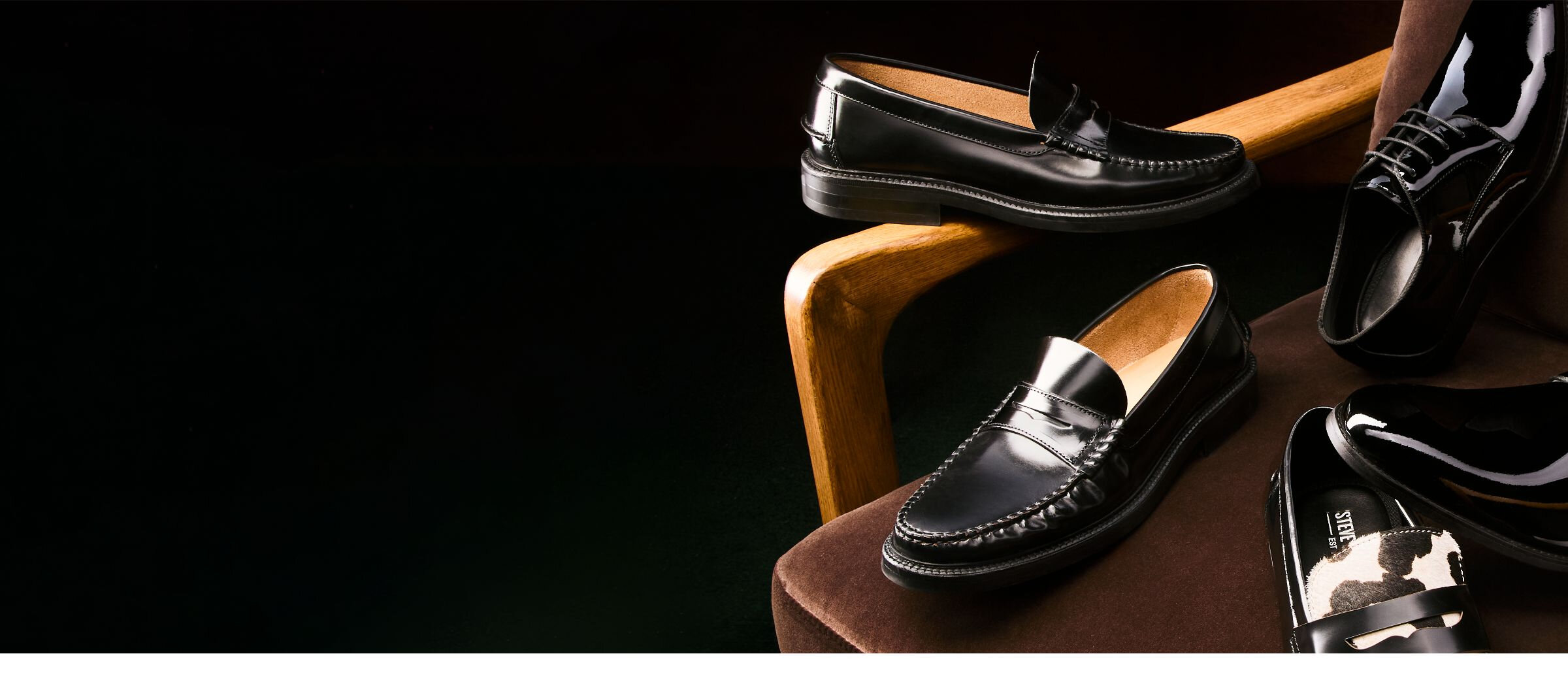 Smooth leather penny loafers