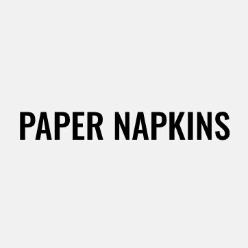 Paper napkins