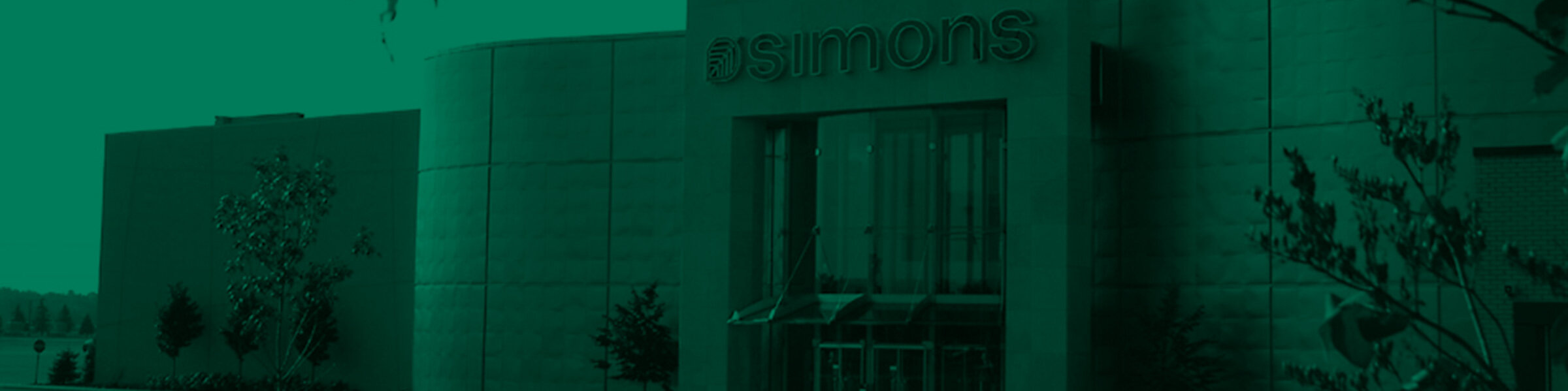 Fond vert magasin Simons