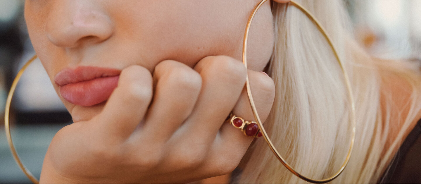 Huge Gold Hoops