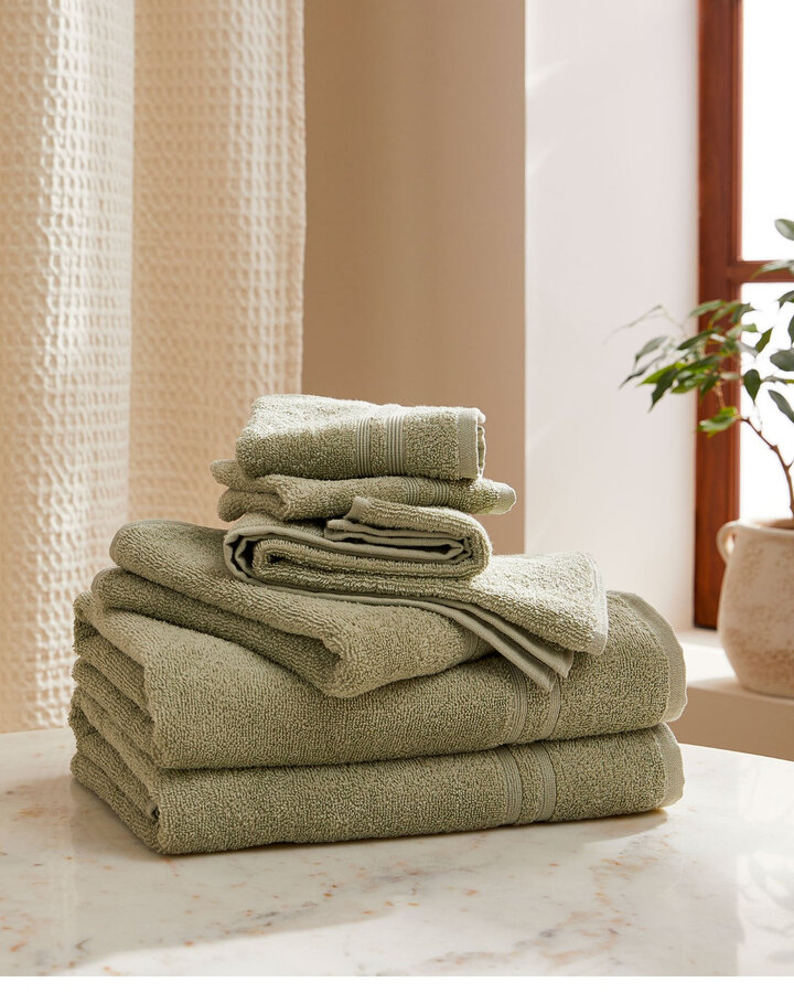 L'ensemble de six serviettes en pur coton biologique chez simons maison