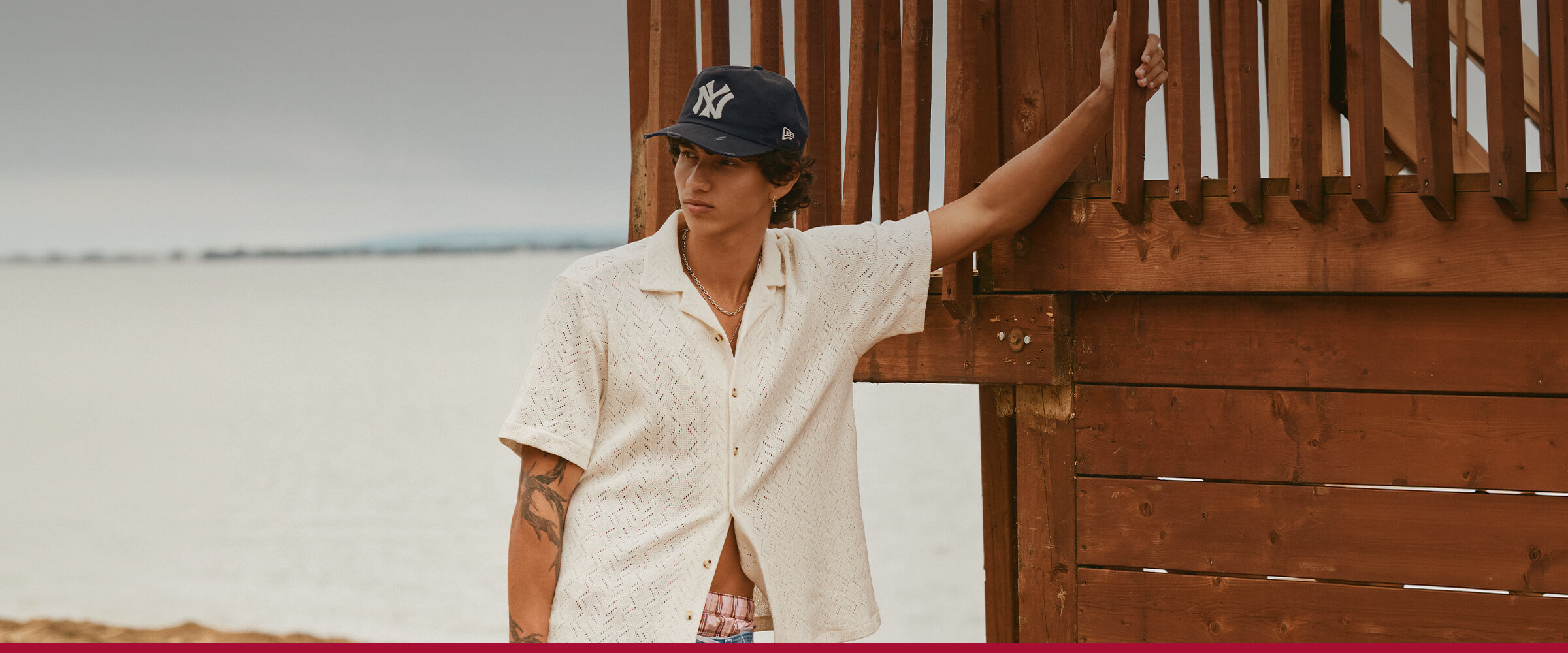 Young man in summer clothes