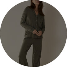 Pyjama Femme Taille 46/48 - Ensemble Décontracté Noir Avec Noeud Et Strass