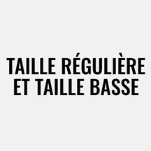 Jeans taille régulière et taille basse pour femme