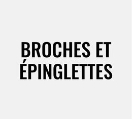 Broches et épinglettes